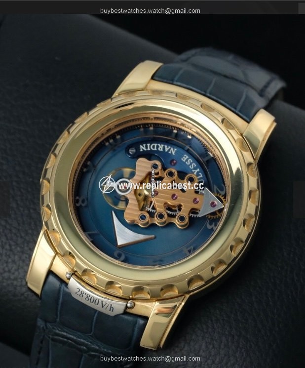 Ulysse Nardin Freak Mens watch Unisex Manual winding Rose gold 026-88