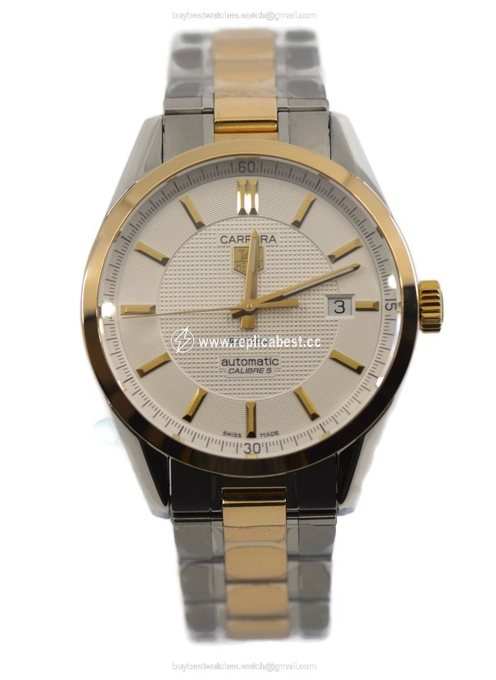 TAG Heuer Carrera Calibre 5 Mens watch Unisex Automatic Gold Steel WV215A.BD0788