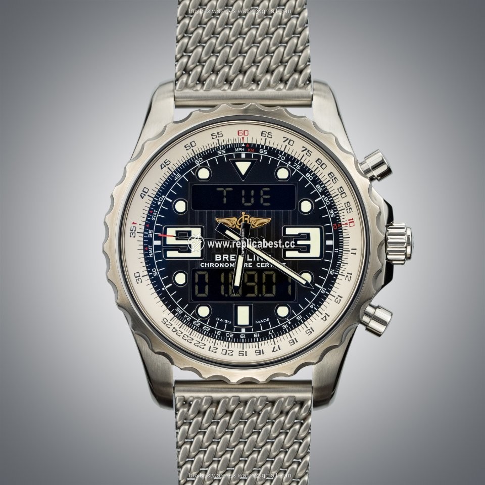 Breitling Chronospace Mens watch Unisex Quartz Steel A7836534 BA26