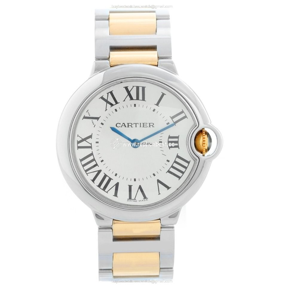 Cartier Ballon Bleu 36mm Mens watch Unisex Quartz Steel W69008Z3 3005