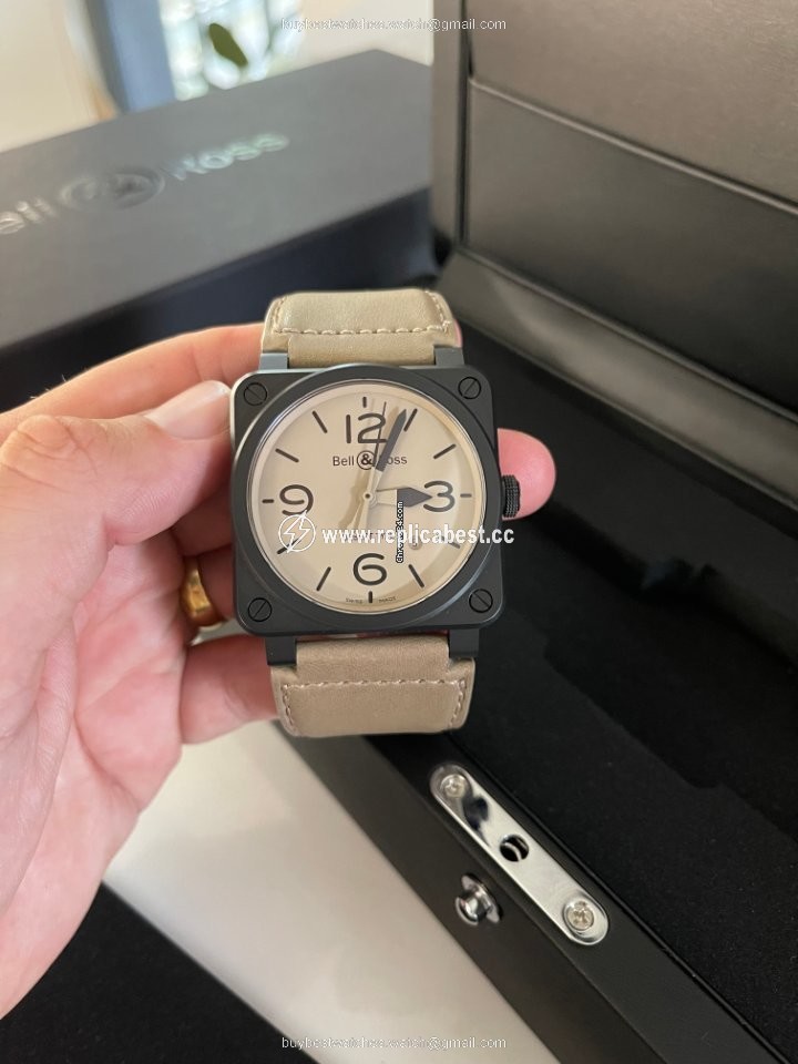 Bell & Ross BR 03 Mens watch Unisex Automatic Ceramic BR03-92-CBL