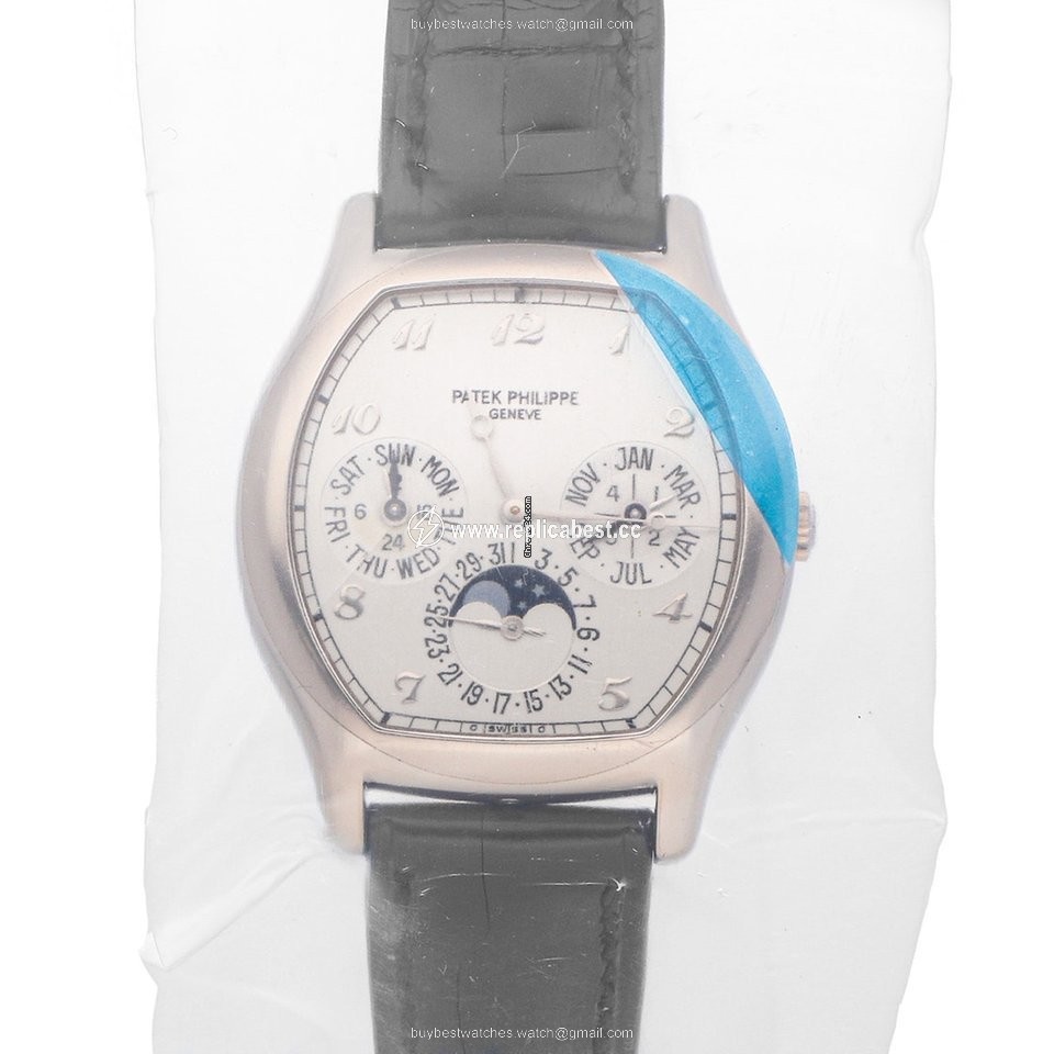 Patek Philippe Perpetual Calendar Mens watch Unisex Automatic White gold 5040G-018