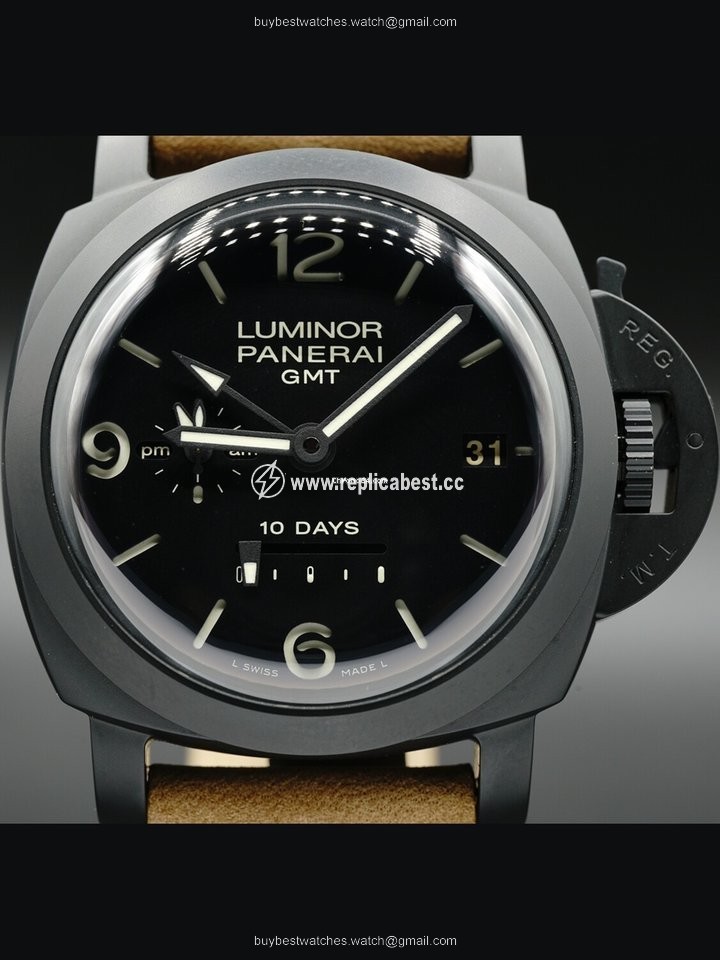 Panerai Luminor 1950 10 Days GMT Mens watch Unisex Automatic Ceramic PAM00335
