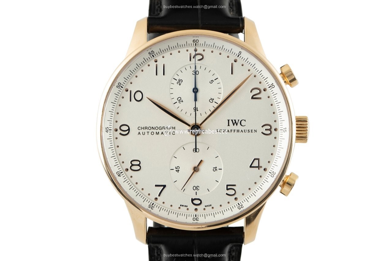 IWC Portuguese Chronograph Mens watch Unisex Automatic Red gold IW3714-02