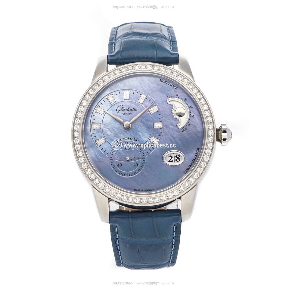 Glashutte Original PanoMatic Luna Mens watch Unisex Automatic Steel 1-90-12-03-12-02