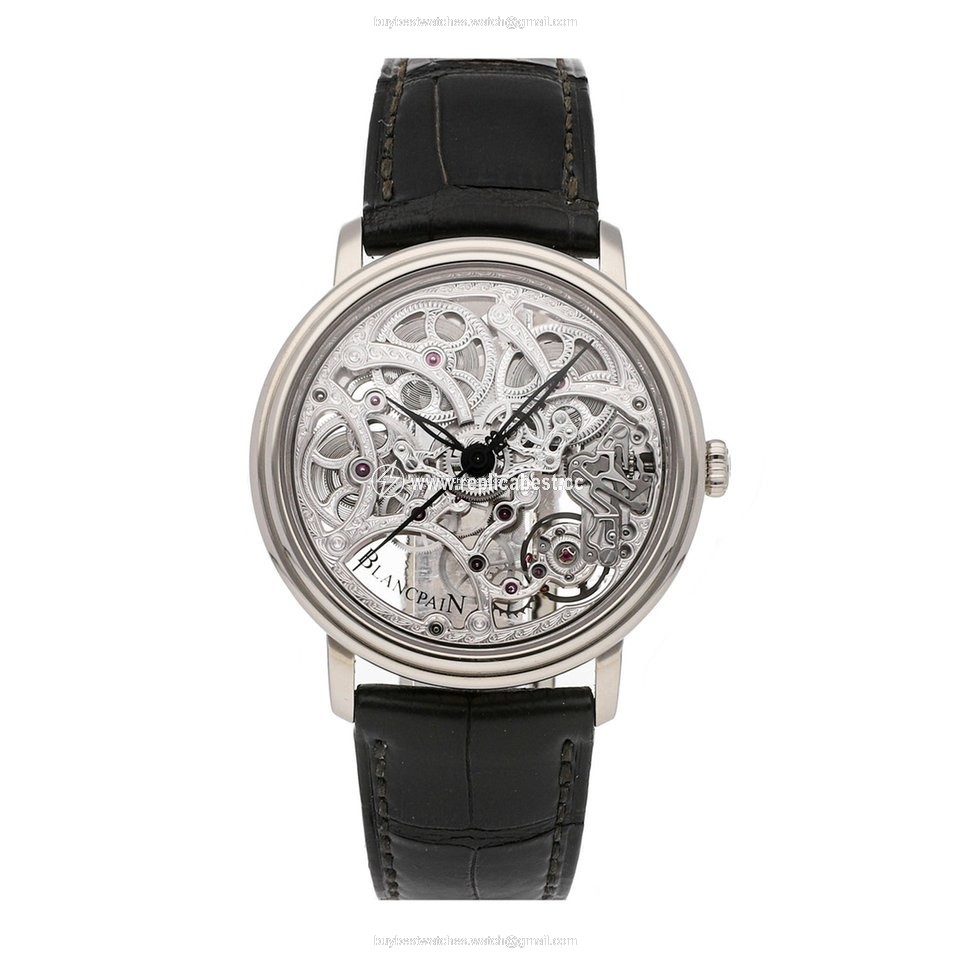 Blancpain Mens watch Unisex Manual winding White gold 6633-1500-55B