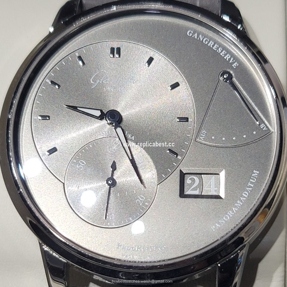 Glashutte Original PanoReserve Mens watch Unisex Manual winding Steel 1-65-01-23-12-04