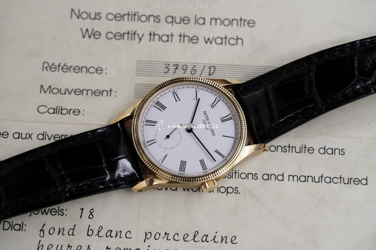 Patek Philippe Calatrava Mens watch Unisex Manual winding Yellow gold 3796D