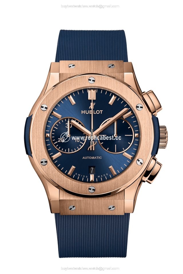 Hublot Classic Fusion Blue Mens watch Unisex Automatic Rose gold 521.OX.7180.RX