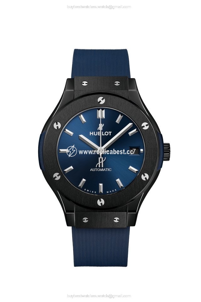 Hublot Classic Fusion Blue Mens watch Unisex Automatic Ceramic 565.CM.7170.RX