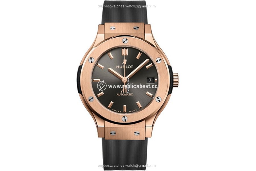 Hublot Classic Fusion Racing Grey Mens watch Unisex Automatic Rose gold 565.OX.7081.RX