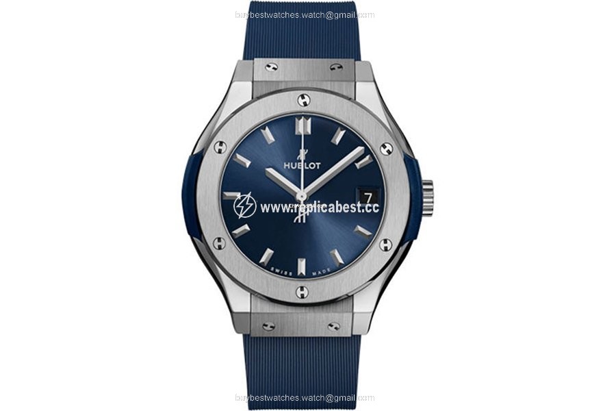 Hublot Classic Fusion Blue Mens watch Unisex Automatic Titanium 581.NX.7170.RX