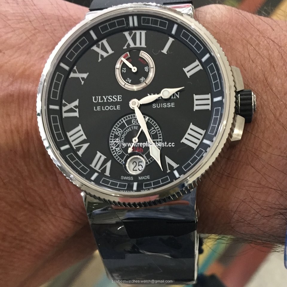Ulysse Nardin Marine Chronometer Manufacture Mens watch Unisex Automatic Steel 1183-126-3 42