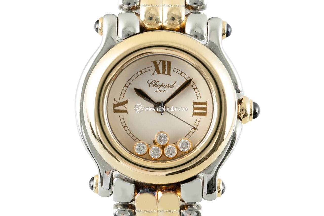 Chopard Happy Sport Womens watch Quartz Gold Steel 27 8251-23