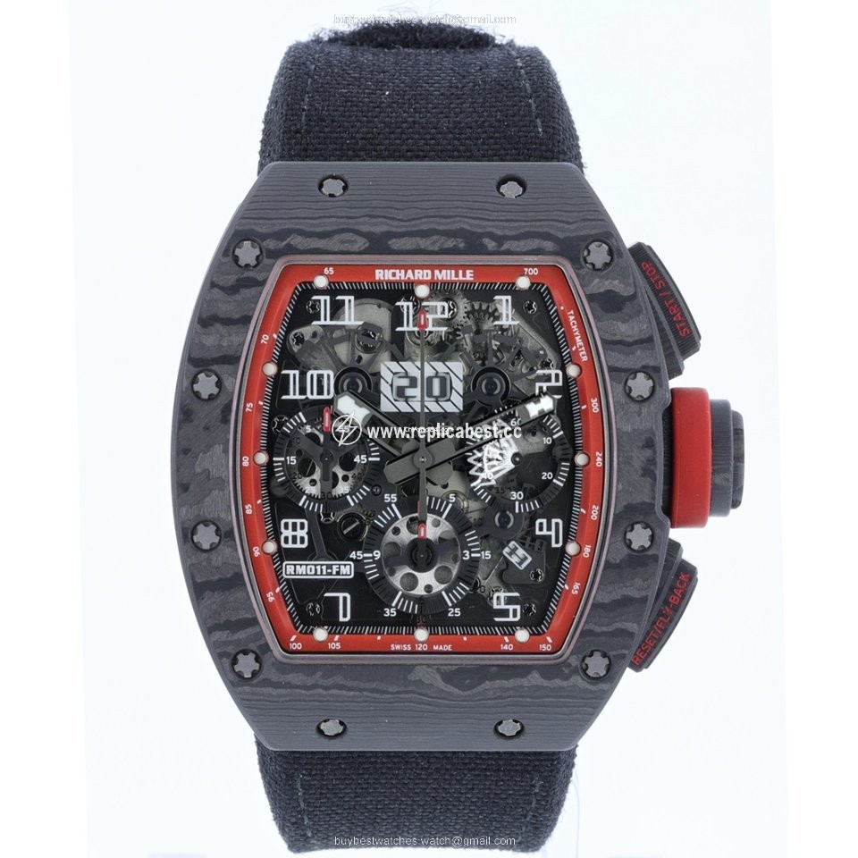 Richard Mille RM 011 Mens watch Unisex Automatic Carbon RM011 AO CA