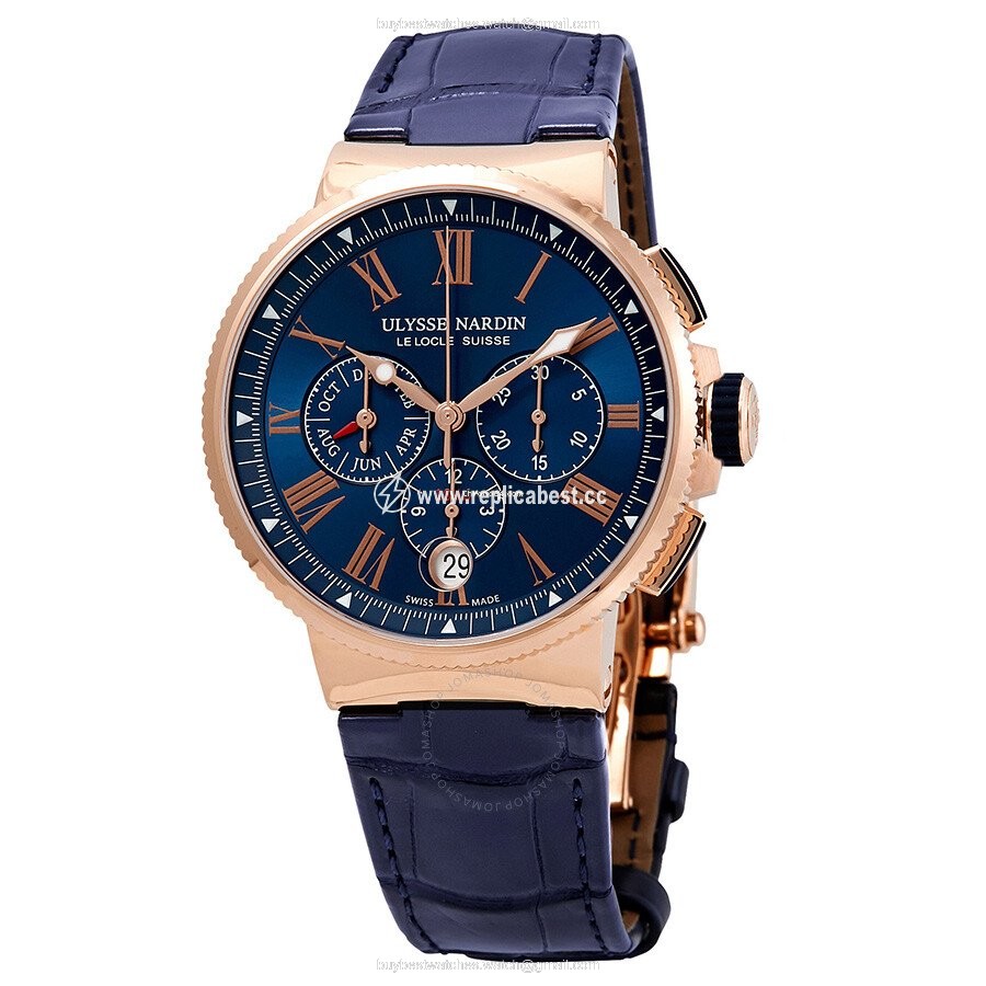 Ulysse Nardin Marine Chronograph Mens watch Unisex Automatic Rose gold 1532-150