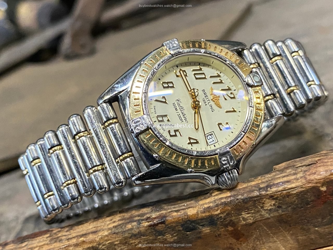 Breitling Callistino Womens watch Quartz Gold Steel D52345