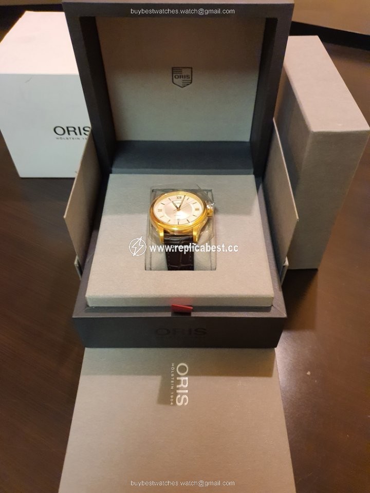 Oris Classic Mens watch Unisex Automatic Gold Steel 01 733 7719 4871-07 6 20 32