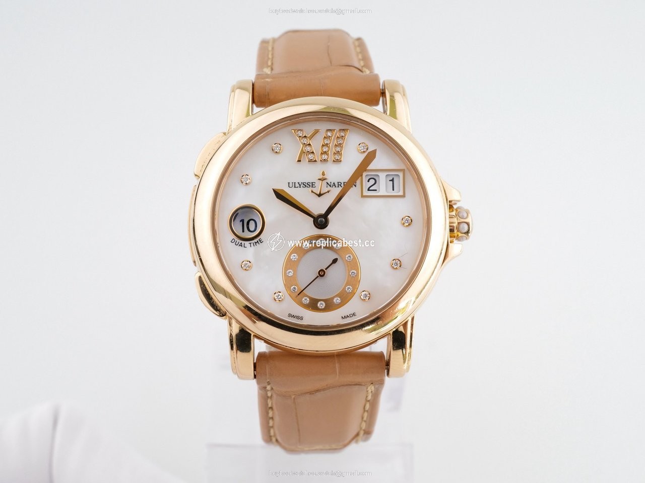 Ulysse Nardin Dual Time Womens watch Automatic Rose gold 246-22 391