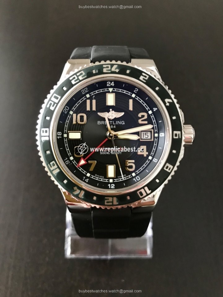 Breitling Superocean GMT Mens watch Unisex Automatic Steel A3238011 BA38