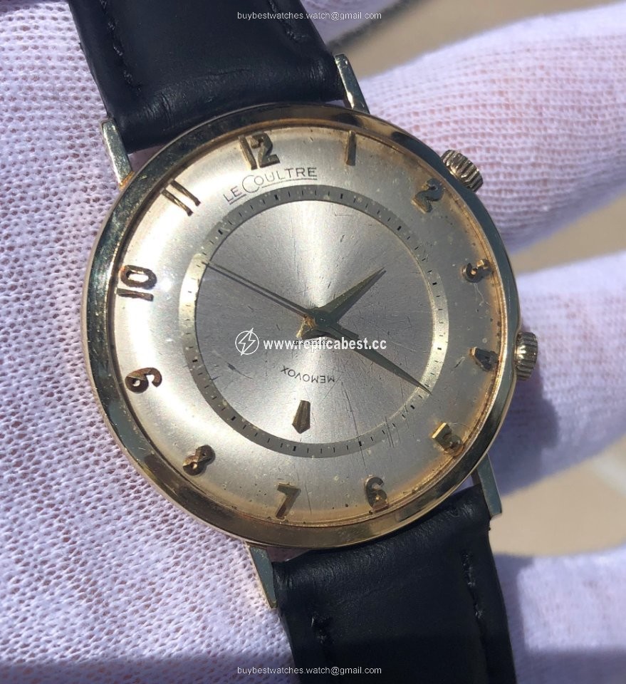 Jaeger-LeCoultre Mens watch Unisex Automatic Yellow gold Jaeger Le Coultre Vintage Memovox Alarm 14k Yellow Gold