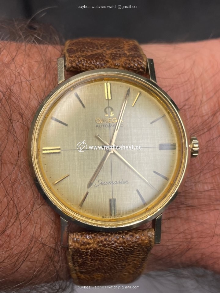 Omega Seamaster Mens watch Unisex Automatic Yellow gold Vintage