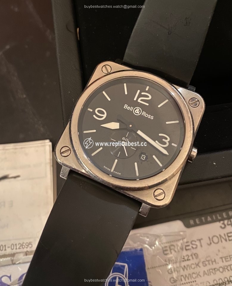 Bell & Ross BR S Mens watch Unisex Quartz Steel BRS-64-S