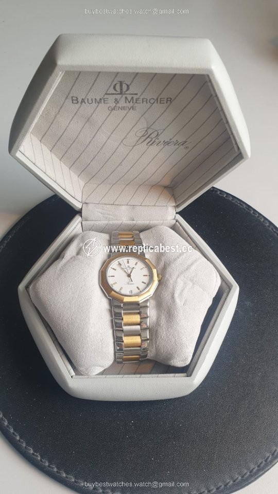 Baume & Mercier Riviera Mens watch Unisex Quartz Gold Steel 5131.038