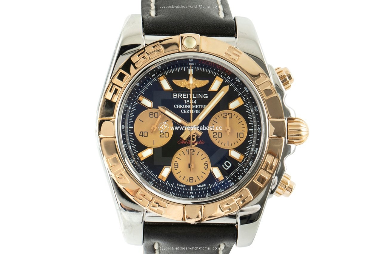 Breitling Chronomat 41 Mens watch Unisex Automatic Gold Steel CB0140