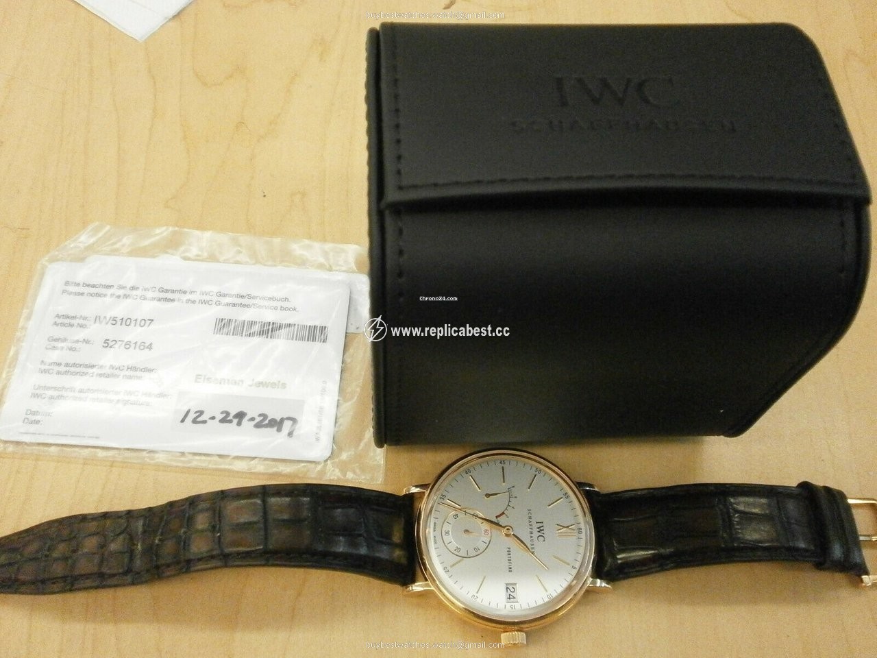 IWC Portofino Hand-Wound Automatic Rose gold 5101-07
