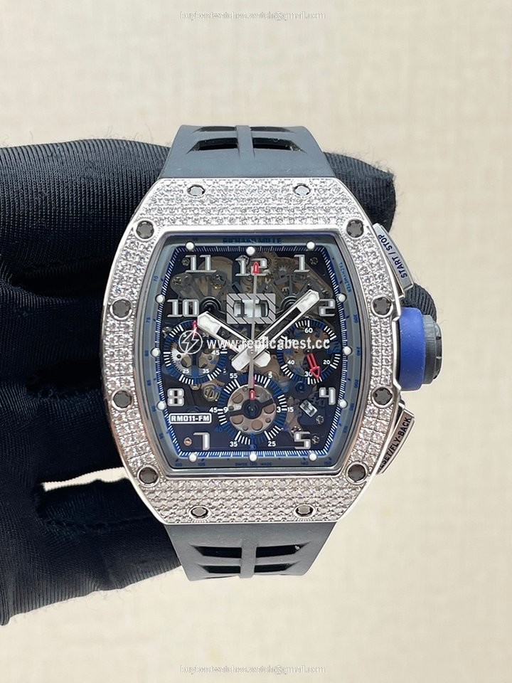 Richard Mille RM 011 Mens watch Unisex Automatic White gold RM011 CA WG
