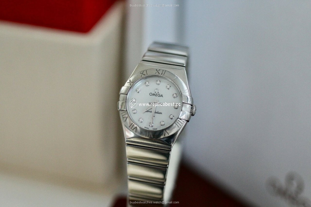 Omega Constellation Quartz Womens watch Quartz Steel 123.10.24.60.55.001
