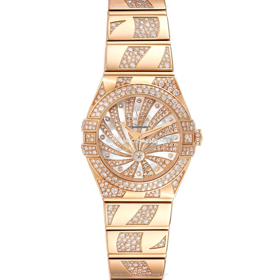 Omega Constellation Quartz Womens watch Quartz Rose gold 123.55.24.60.55.011