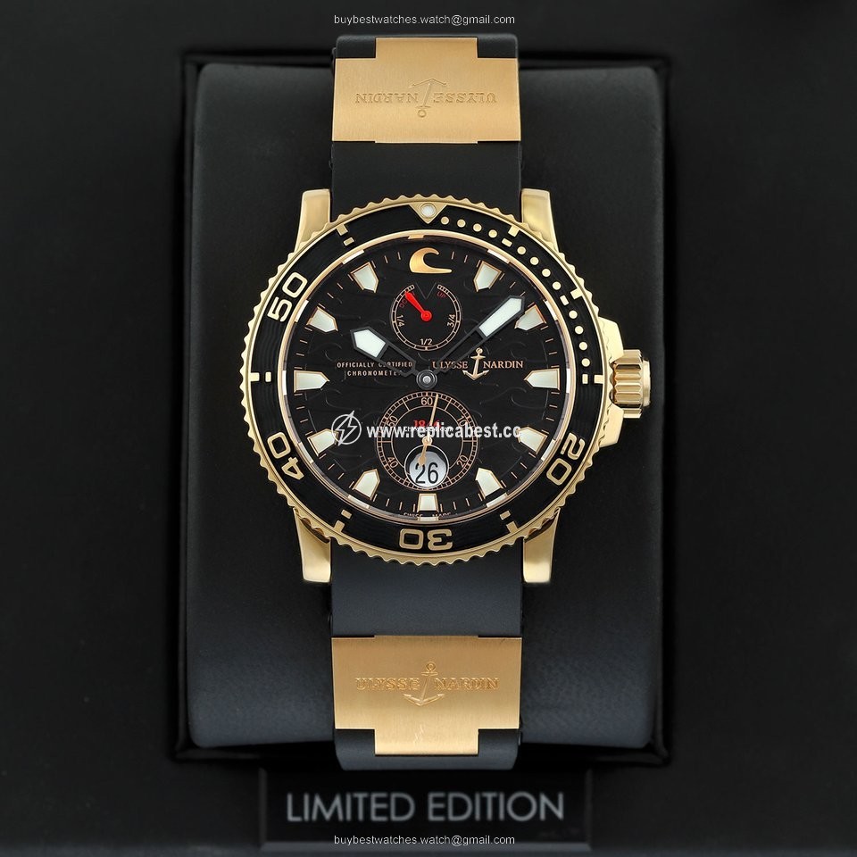 Ulysse Nardin Maxi Marine Diver Mens watch Unisex Automatic Rose gold 266-37LE-3a