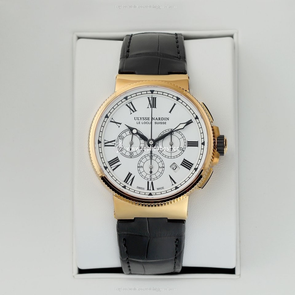 Ulysse Nardin Marine Chronograph Mens watch Unisex Automatic Rose gold 1506-150 LE