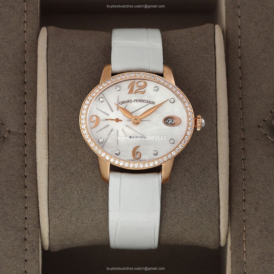 Girard Perregaux Cats Eye Womens watch Automatic Rose gold 80484D52A761-BK7A