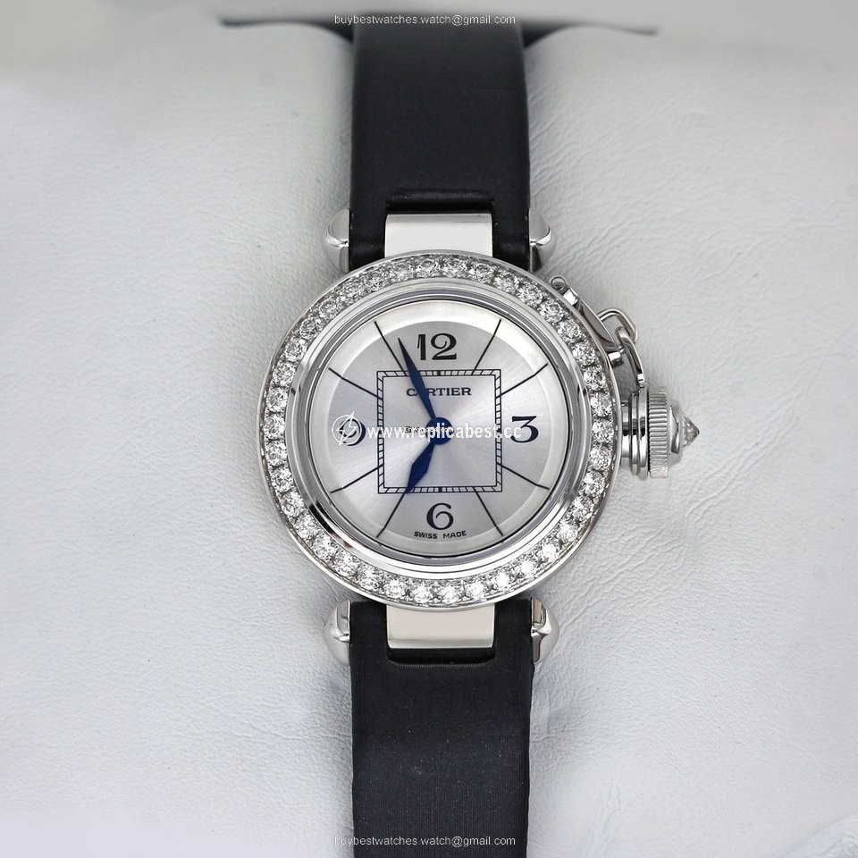 Cartier Pasha Womens watch Quartz White gold wj124027