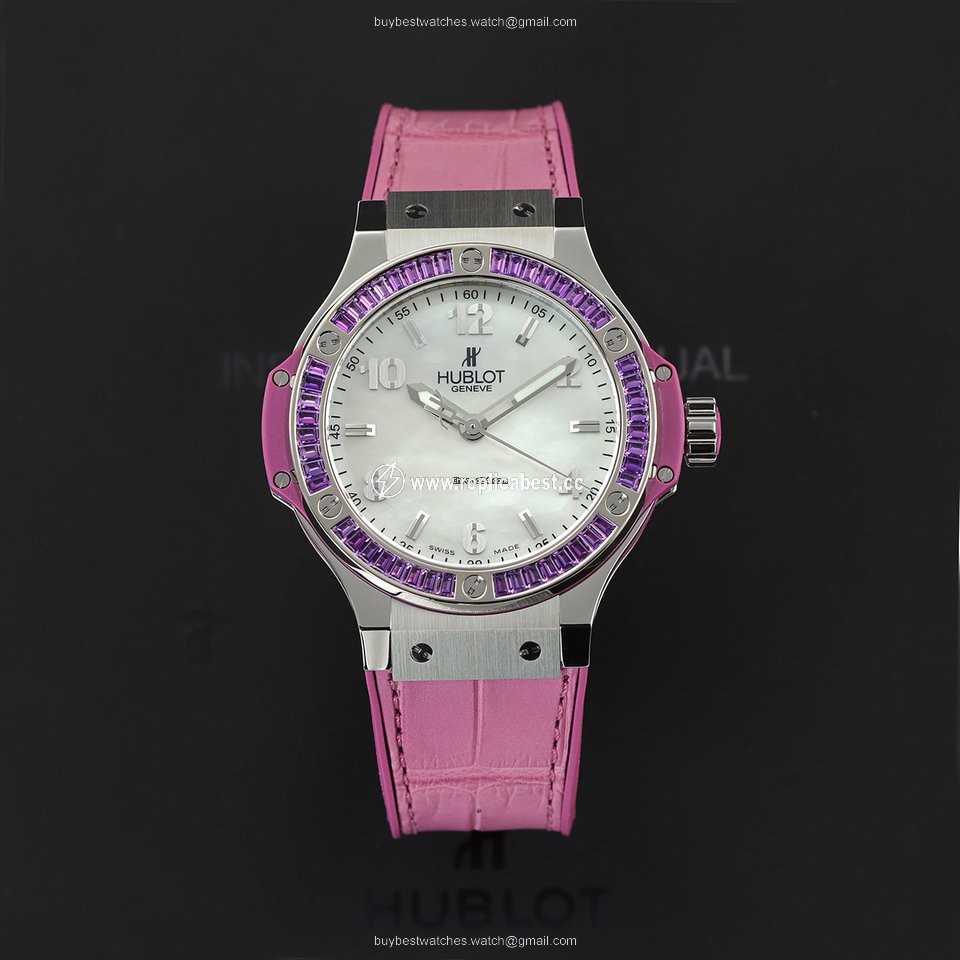Hublot Big Bang Tutti Frutti Womens watch Quartz Steel 361.sv.6010.lr.1905 Purple