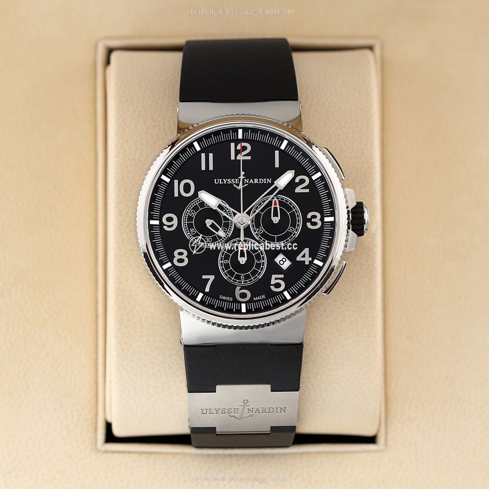 Ulysse Nardin Marine Chronograph Mens watch Unisex Automatic Steel 1503-150-3 62