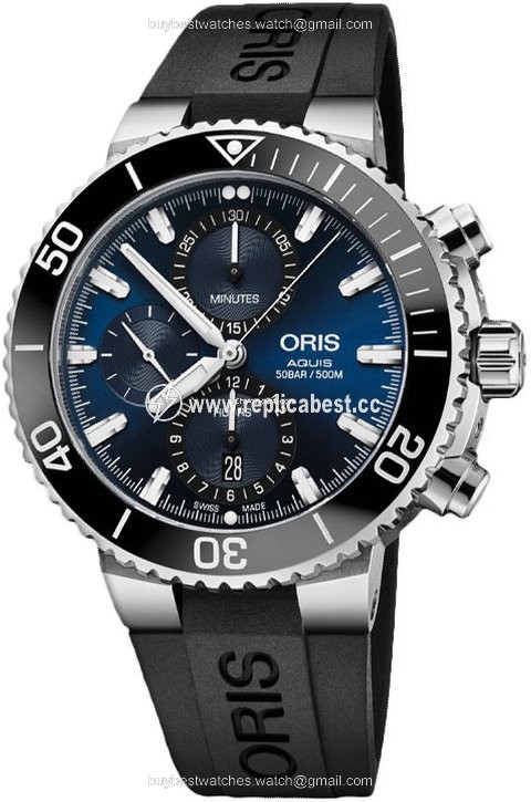 Oris Aquis Chronograph Mens watch Unisex Automatic Steel 01 774 7743 4155-07 4 24 64EB