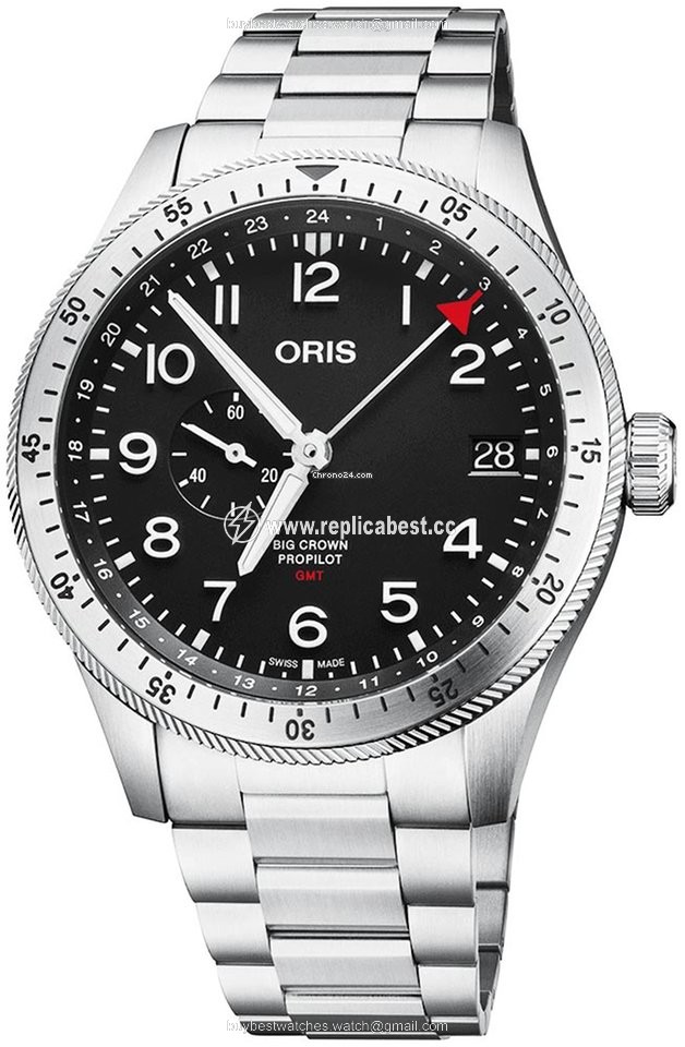 Oris Big Crown ProPilot GMT Mens watch Unisex Automatic Steel 01 748 7756 4064-07 8 22 08