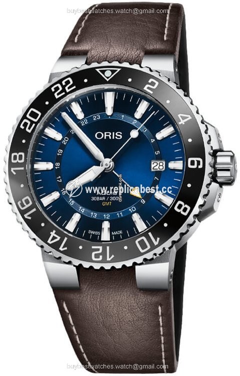Oris Aquis GMT Date Mens watch Unisex Automatic Steel 01 798 7754 4135-07 5 24 10EB