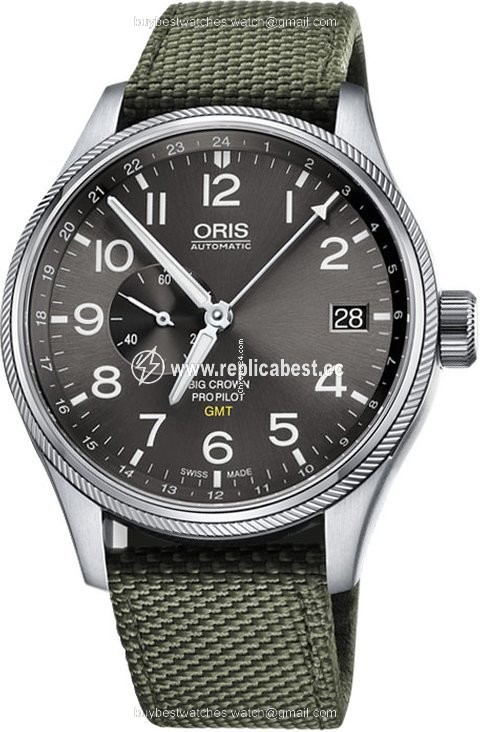 Oris Big Crown ProPilot GMT Mens watch Unisex Automatic Steel 01 748 7710 4063-07 5 22 14FC