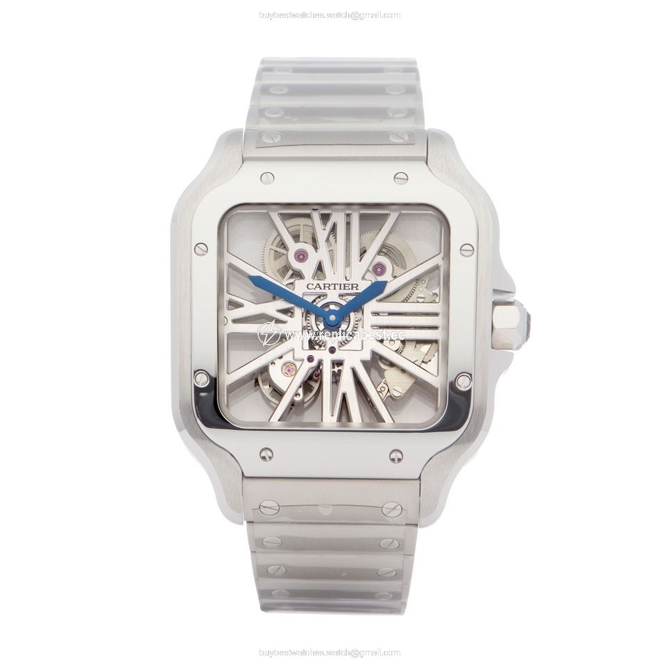 Cartier Santos Mens watch Unisex Manual winding Steel WHSA0007
