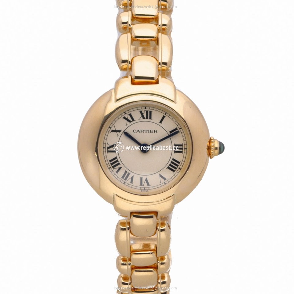 Cartier Mens watch Unisex Quartz Yellow gold CARTIER 0059
