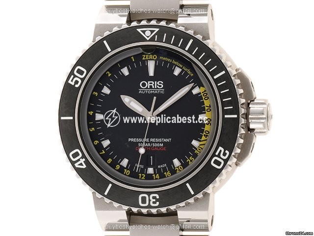 Oris Aquis Depth Gauge Mens watch Unisex Automatic Steel 01 733 7675 4154