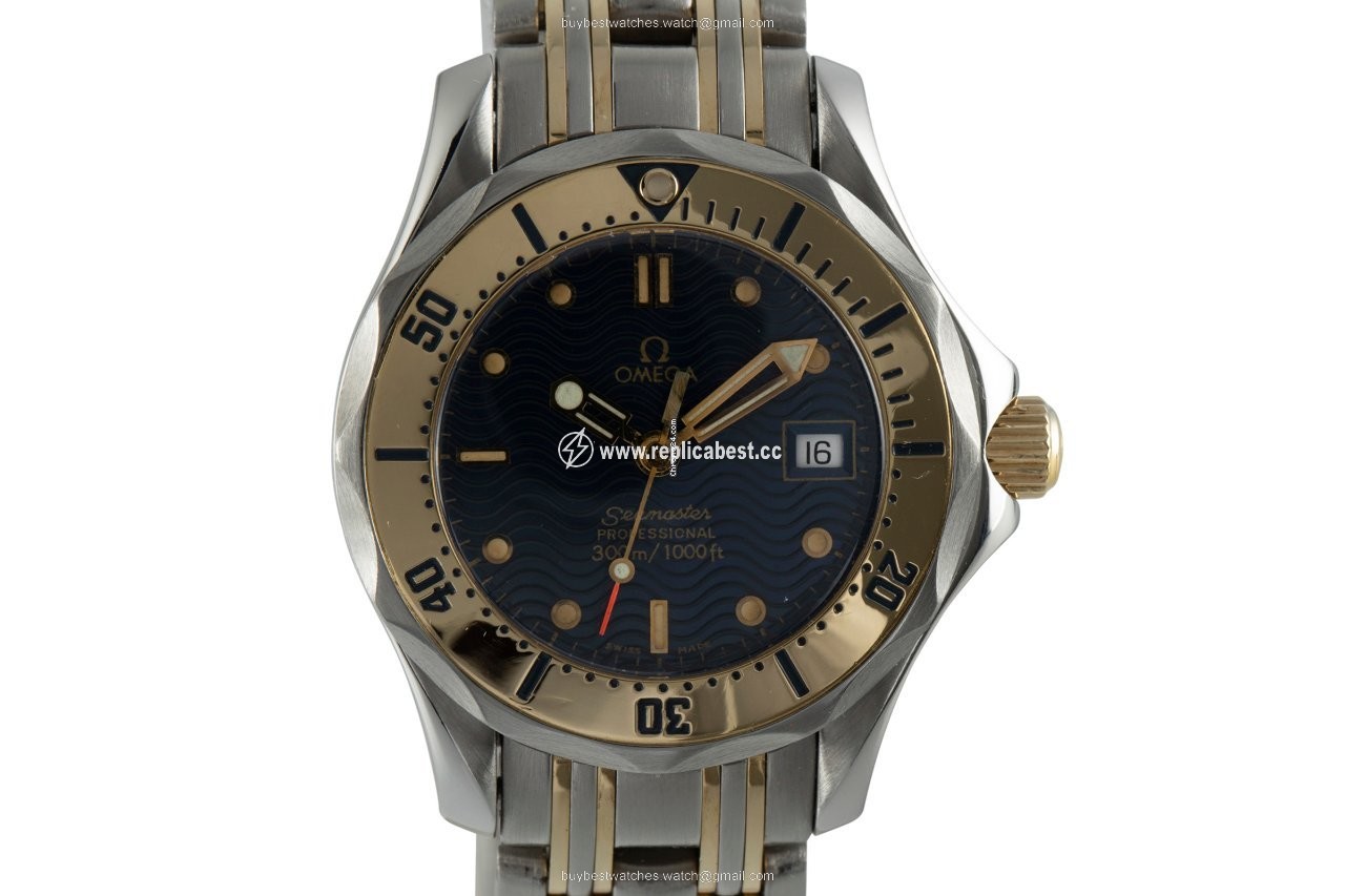Omega Seamaster Womens watch Quartz Gold Steel 596.1503
