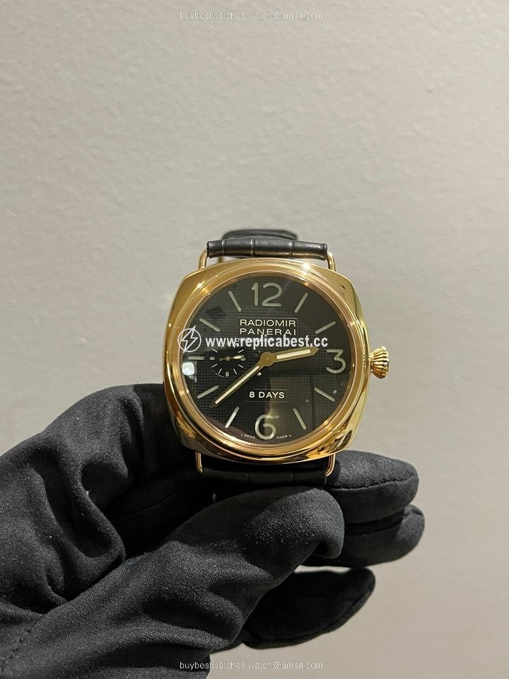 Panerai Radiomir 8 Days Mens watch Unisex Manual winding Rose gold PAM 00197