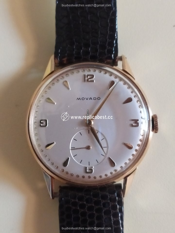 Movado Mens watch Unisex Manual winding Yellow gold 0080976