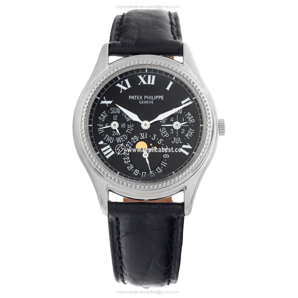 Patek Philippe Perpetual Calendar Mens watch Unisex Automatic White gold 5038